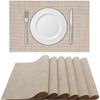 HOUSEKIT Placemats, Heat-Resistant PVC Place Mats, Anti-Skid Washable Table Mats