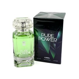 Ajmal Pure Power for Men 100 ML - Fresh Aromatic, Spicy Heart, Sweet Ambery Base with Tonka, Cacao & Amber Notes