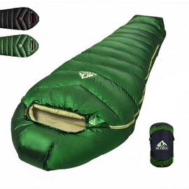 BUERTS Down Sleeping Bag,Ultralight and Warm,Sleeping bag for adults suitable 3 seasons use,lightweight is highly portable and ideal for hiking,backpacking and camping.