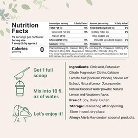 Micro Ingredients Hydration Electrolytes Powder, 1lb Supplement - Flavor: Grape