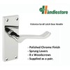 HANDLESTORE Victorian Scroll Latch Door Handle Pack Polished Chrome with