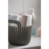 CURVER 226398 Decorative Round Plastic Knitting Basket 23 x 19