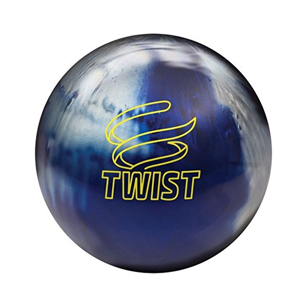 Brunswick Bowling Twist Reactive Ball, Blue/Silver, Size 11
