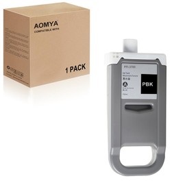 Aomya PFI-3700 Ink Cartridge Replacement Canon PFI3700 PFI3700 PBK Ink Tank for Canon PRO-4600 PRO-6600 PRO-2600 PRO-4600S PRO-6600S Printers,1 Pack PFI-3700 Photo Black Pigment Ink Tank 700ML