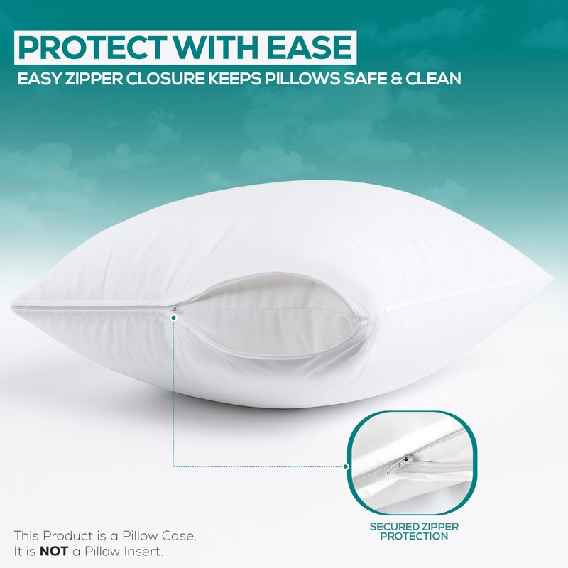 Utopia Bedding Waterproof Throw Pillow Protectors (No Pillow Inserts) with