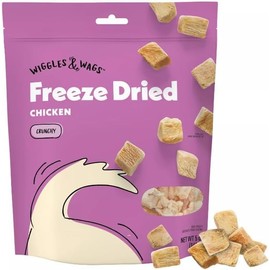 Wiggles & Wags Freeze Dried Chicken Dog Treats 1-5 oz Bag