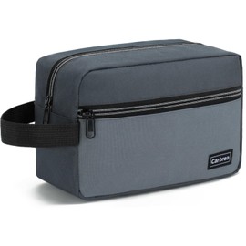 Carbrea Travel Toiletry Bag - Small Toiletry Bag for Men Skincare Bag for Toiletries Accessories Gifts - Grey