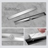 VANCOCO Linear Shower Drain 24 Inch, Brushed 304 Stainless Steel