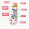 Baby Musical Stuffed Animal Activity Toy Pink Soft Sensory Toy