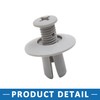 A ABSOPRO Pack of 100 Rivets Mounting Clip 8 mm