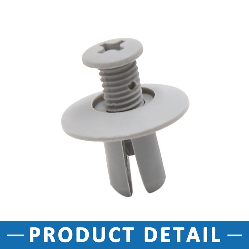 A ABSOPRO Pack of 100 Rivets Mounting Clip 8 mm