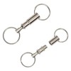 Quick Release Keyring,10 Pcs Portable Detachable Key Ring, Double End