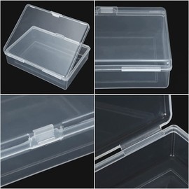 PMELCXD Playing Card case Plastic 8Pcs Playing Card Deck Box 104x75x26mm Trading Card Case Card Storage Organizer Plastic Storage Box for Sports Cards Games Cards MTG Cards