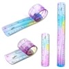 YBEATY 4 PCS Flexible Bendable Ruler Soft Plastic Gradient Colour