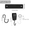 Lxoraziy 6 Pieces Leather S Hooks for Hanging, Stainless Steel