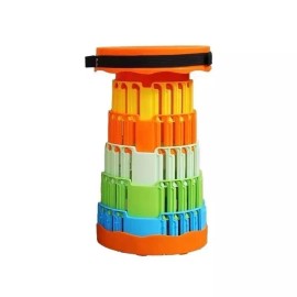 Unbranded Portable Folding Stool Telescopic Chair Travel Fishing Camping Collapsible Seat