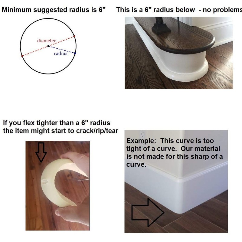 FLEXTRIM # WM105: 3/4" x 3/4" Flexible Quarter Round Molding