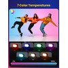 AOCHUAN Magnetic RGB LED Light, 7 Colour Temperature, 3 Brightness