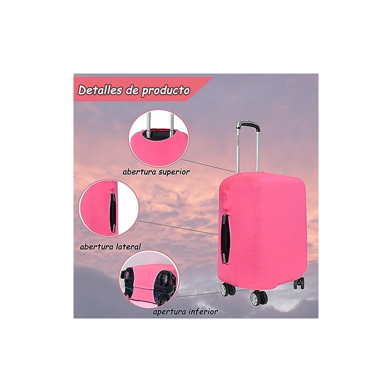 funda de maleta de color sólido, maleta chica de viaje