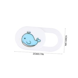 TEHAUX 3 PCS Whale Pattern Webcam Cover Slide for Laptop and Tablet Easy to Use Privacy Protection Fun Design for Enhanced Security for Family and Friends
