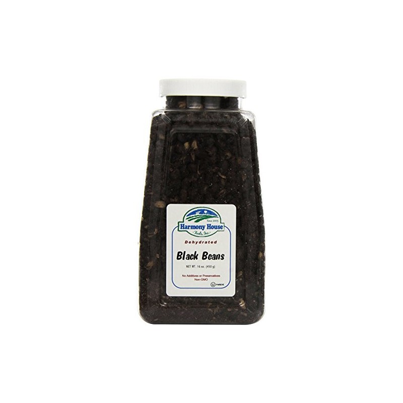 Harmony House Foods TRUE Dehydrated Black Beans - Easy Cook