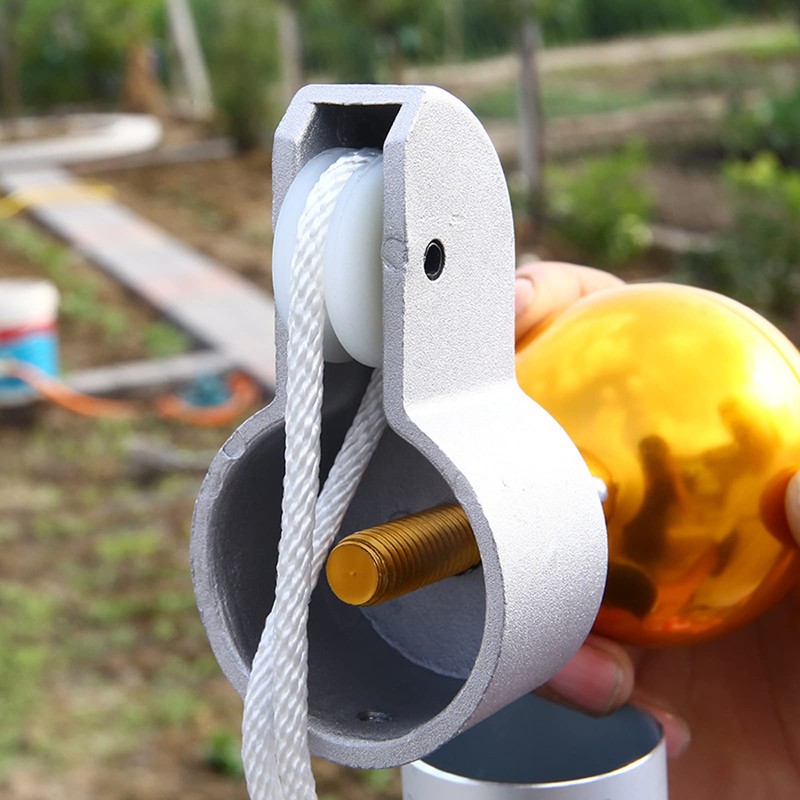 Hyxodjy Flagpole Pulley Flagpole Accessories with Nylon Pulley Heavy Duty