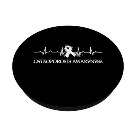 White Ribbon Heart Beat Osteoporosis Awareness Month May