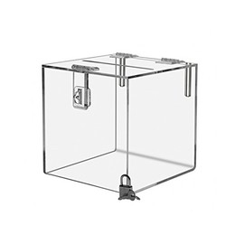 Marketing Holders 6"W Ballot Box Suggestion Top Lock Sign Great for Shows Expos Charity Organizations Countertops Monetary Donations Promotions Complaints
