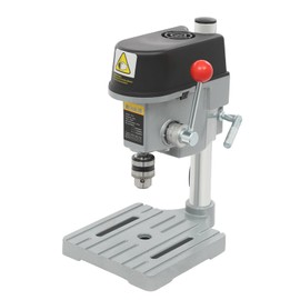 110V 340W Mini Drill Press, 3-Speed Bench Drill Press 1-10mm Chuck Wood Metal Speed Adjustable Drilling Machine Power Tools, Elecric Portable Table Driller Chuck Metal Wooden DIY Jewelry Making