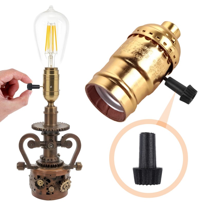 12 pcs Lamp Turn Switch Knobs, On/Off Replacement Light Lamp