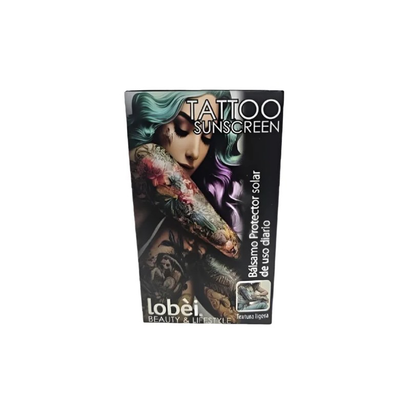 Balsamo Y Protector Solar Tattoo Lobei Alto Espectro 50+