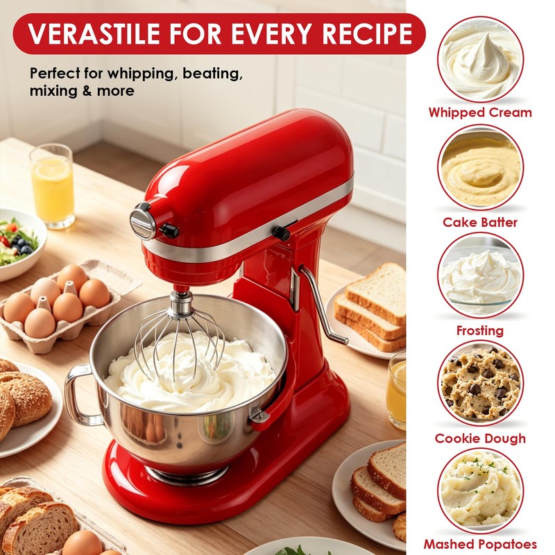 KN256WW Whisk Attachment for KitchenAid 6 Quart Bowl-Lift Stand Mixer