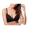 WonderBra Back and Side Smoothing Spacer Wireless Bra, Black, 34D