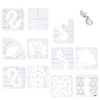 11 Pieces Quilting Template Set with Low Shank Ruler Foot