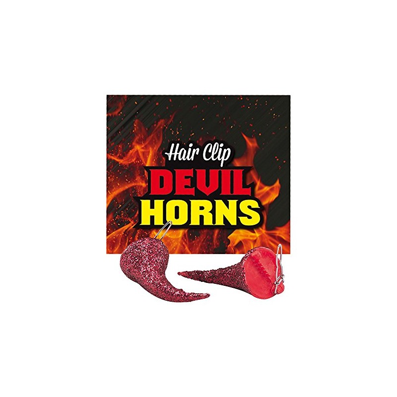Bristol Novelty BA915 Devil Horn Hair Clips, Womens, One Size