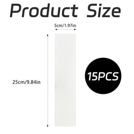 fKiZanthene 15pcs Golf Grip Tape, 22x5cm White Rubber Golf Club Grip Tape for Regripping Golf Accessories