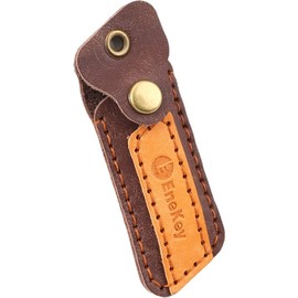 Smart+ Eneki Genuine Leather Cover, Ennekey Case, EneKey ENEOS Key Cover, Protective Cover, Celebration of Delivery, dark brown