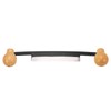 Straight Draw Double Anti Slip Wooden Handle Incisive Tungsten Steel
