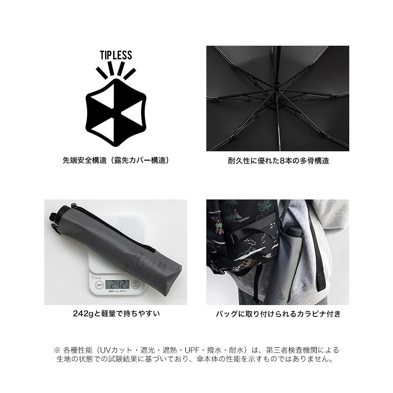 KiU Folding Umbrella, Sun Umbrella, Rain Umbrella, All-Weather Lightweight Simple,
