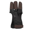 Archery Glove Finger Tab Accessories Three Finger Guard PU Leather