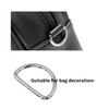 Leliafleury 30PCS 25mm Metal D Rings Non-Welded Loop Buckles Metal