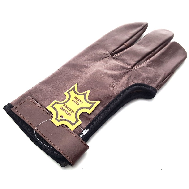 starlingukp Quality Traditional Genuine Leather Archery Gloves. Full Tip Shooting