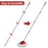 HiBaBy 4-Section Spin Mop Replacement Handle- 2.5-5 Foot Mop Replacement
