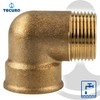tecuro Brass angle 90° internal x external thread 1 inch,