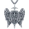 Odinstone 925 Sterling Silver St Michael/St Christopher/St Benedict/Jesus Crucifix/St Uriel/Archangel