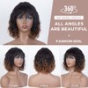 FASHION IDOL Bob Curly Human Hair Wig for Black Women