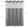 SORTTO No Hook Shower Curtain with Snap in Liner Set