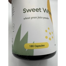 Brightcore Sweet Wheat -Wheat Grass Juice Powder-180 Capsules- Supplement