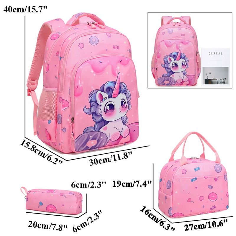 Unicorn Backpacks for Children Girls Primary School Backpack Cute Children's