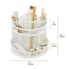 Annova Mesh Desk Organizer Rotate with 5 Compartments Round Spinning